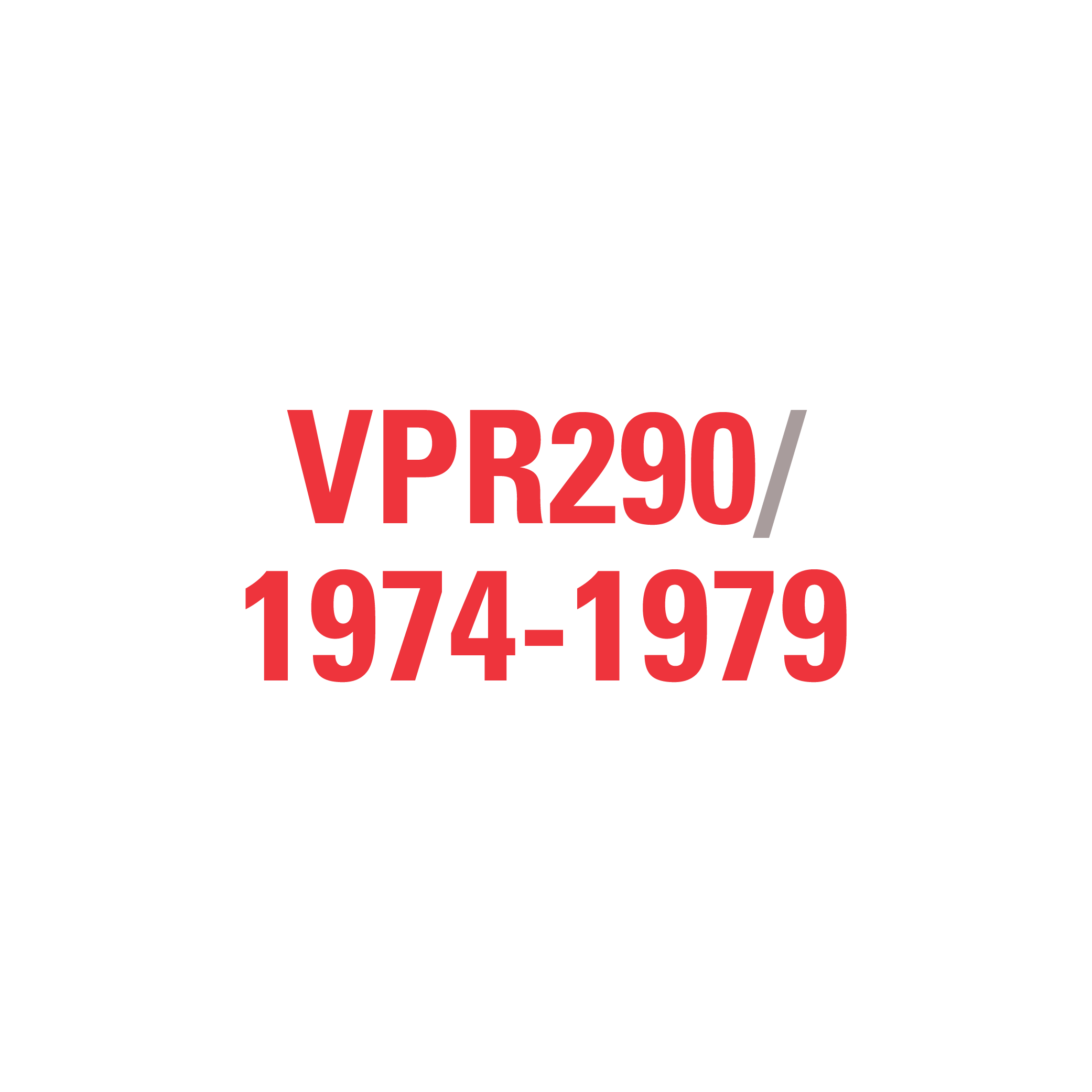 VPR290 1974-1979